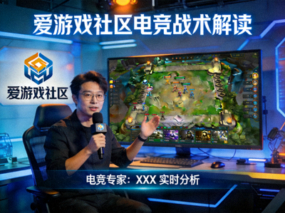 电竞专家在爱游戏社区直播解读赛事战术画面 - 专业分析场景