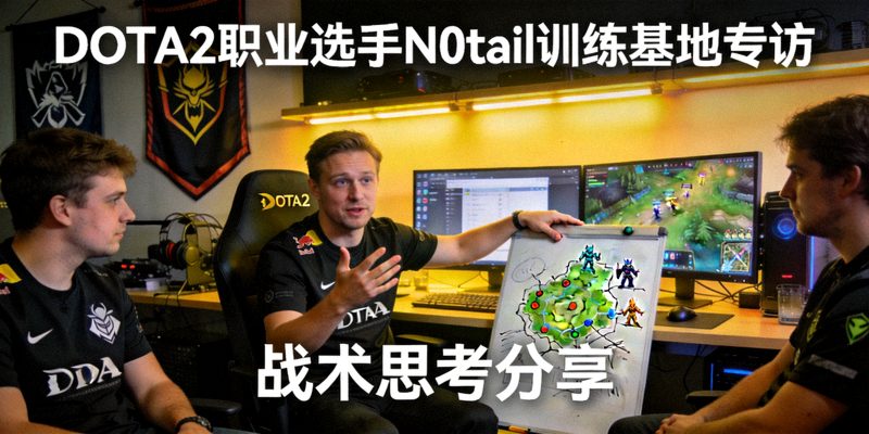 DOTA2职业选手N0tail训练基地专访 - 分享战术思考画面