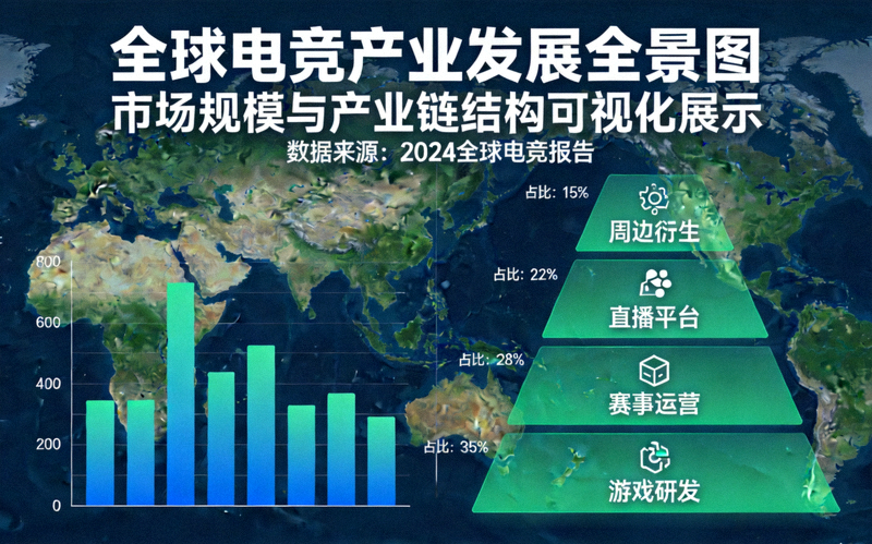 全球电竞产业发展全景图 - 市场规模与产业链结构可视化展示