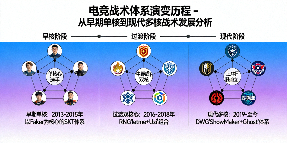 电竞战术体系演变历程 - 从早期单核到现代多核战术发展分析