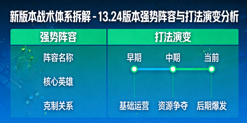 新版本战术体系拆解 - 13.24版本强势阵容与打法演变分析