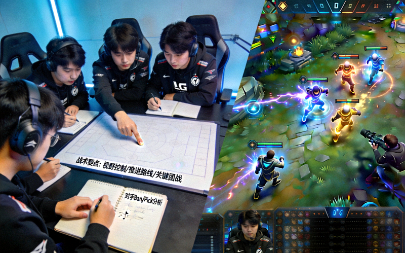 DOTA2中国战队训练与比赛画面 - 团队配合与战术讨论