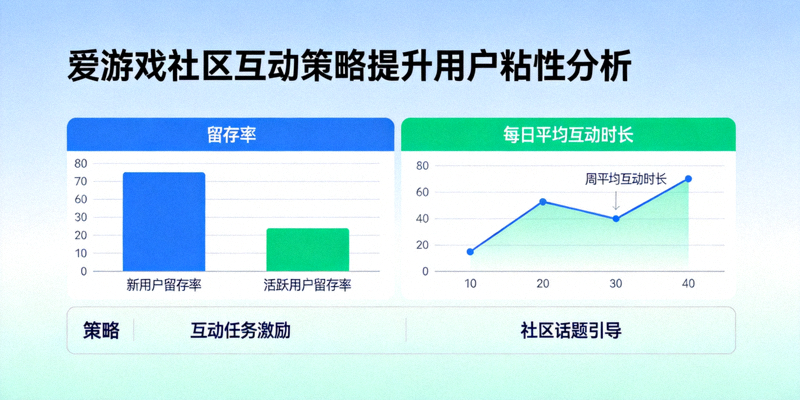 爱游戏社区互动策略提升用户粘性分析 - 展示留存率与互动时长数据